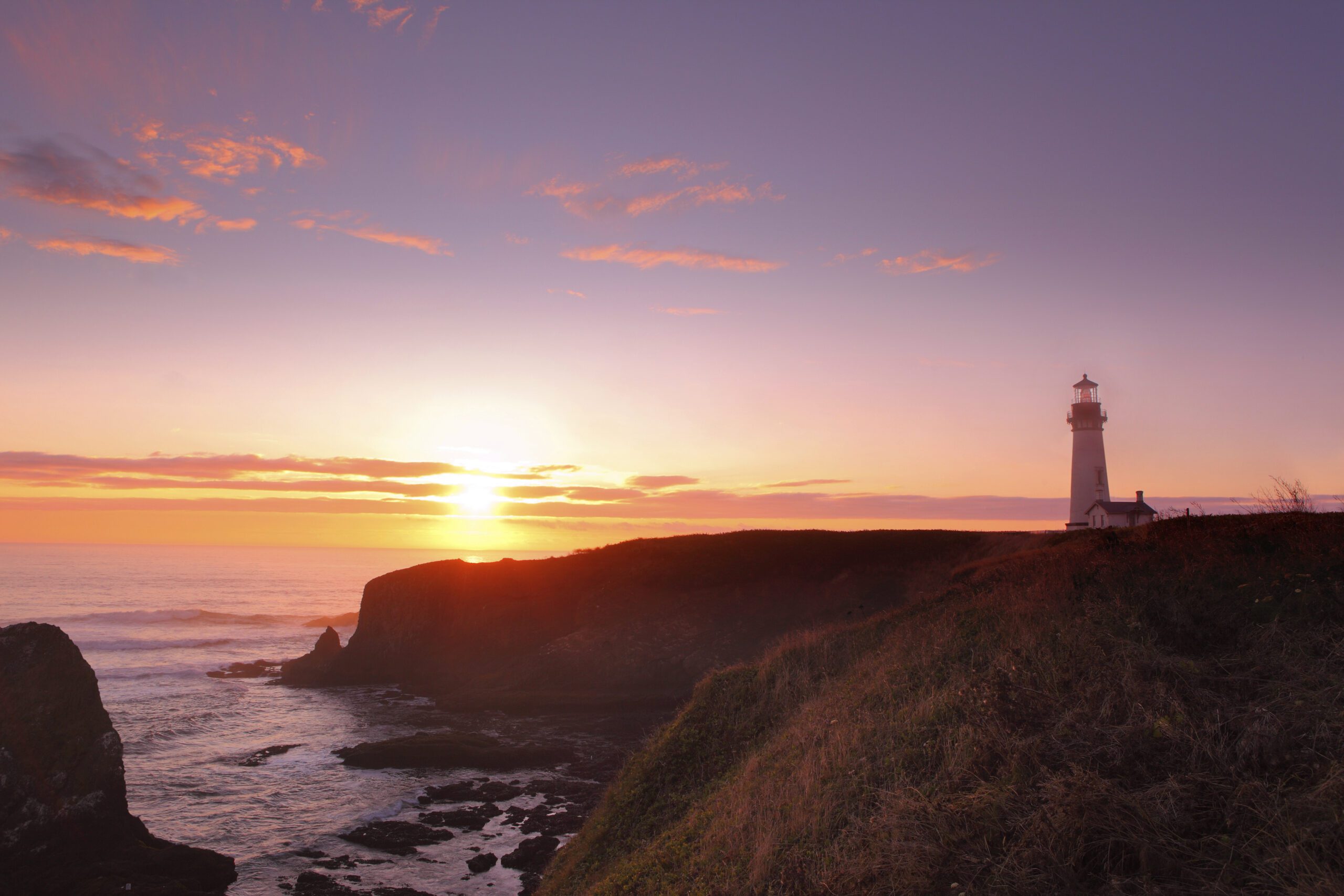 Yaquina Head Lighthouse in Newport